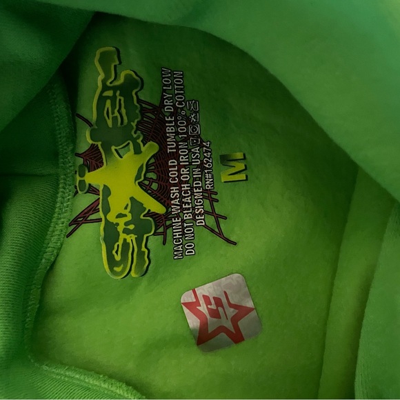 spider hoodie medium green - Picture 4 of 4